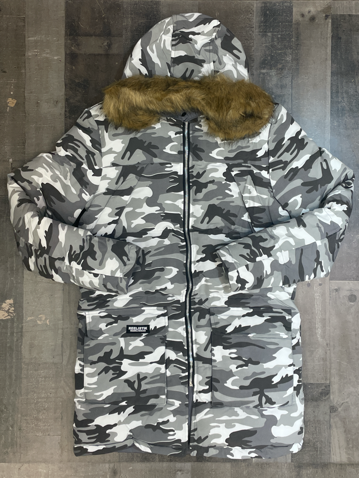 Reelistik- army baghdad camo jacket (grey)