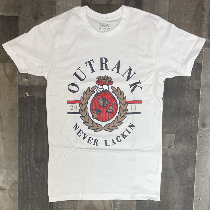 Outrank - never lackin ss tee (white)