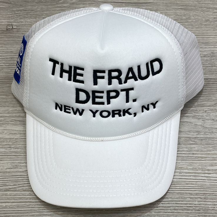 
                  
                    The Fraud dept- the fraud dept hat (white)
                  
                