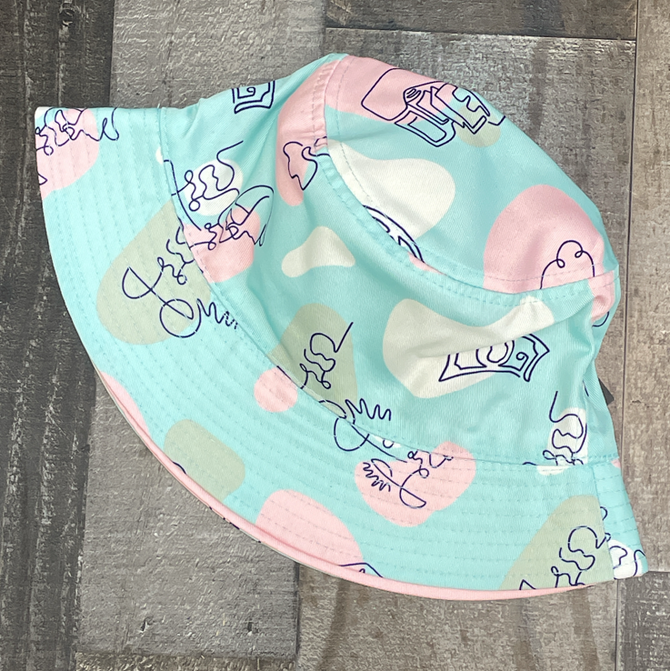 
                  
                    Outrank- money flows reversible bucket hat (Mint/Pink)
                  
                