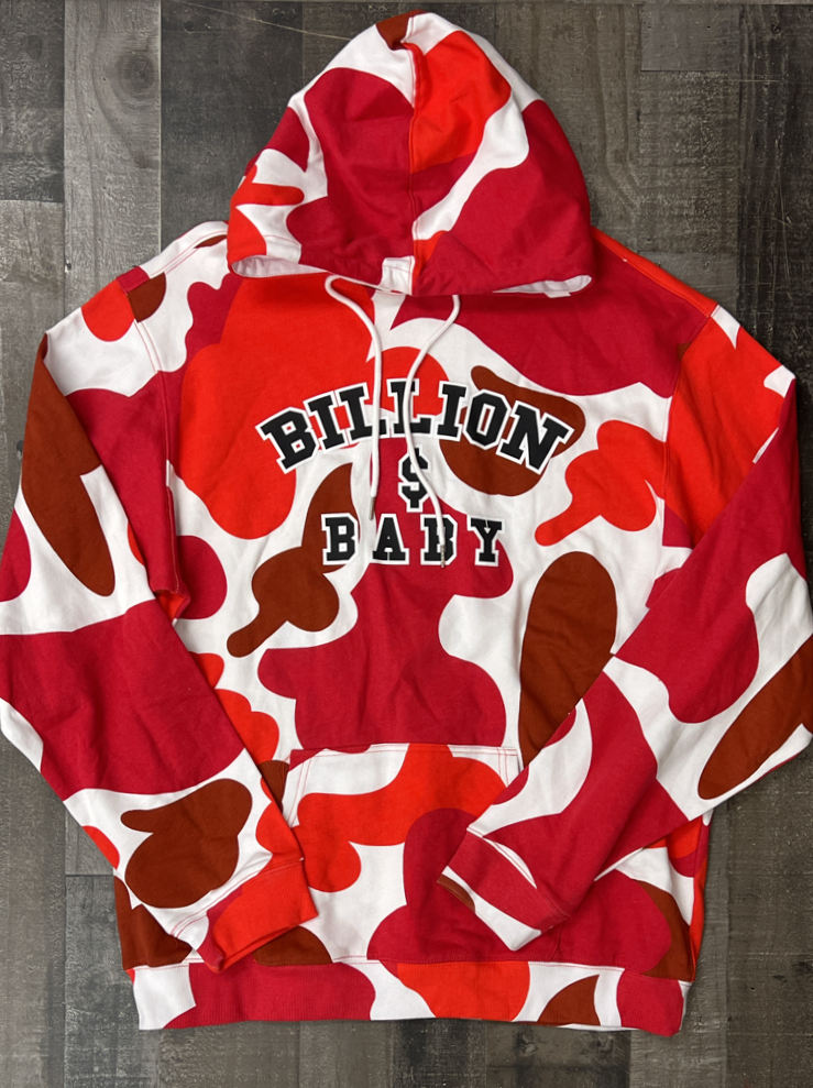 Billion Dollar Baby- camo hoodie (red)