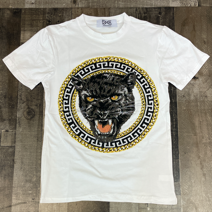 DNA Premium Wear- studded panther ss tee