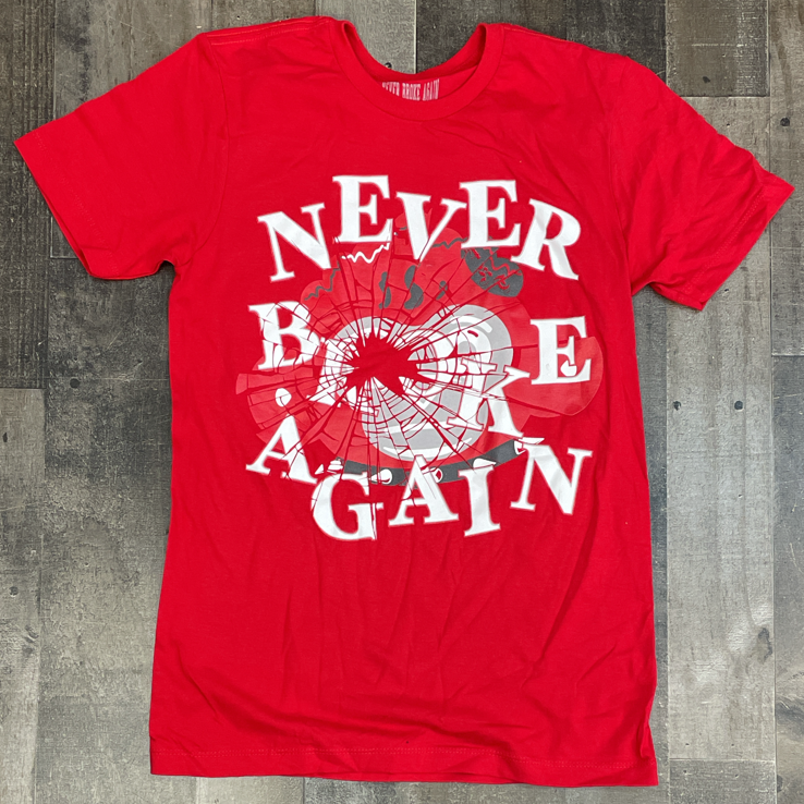 Never broke again- shattered ss tee (red)