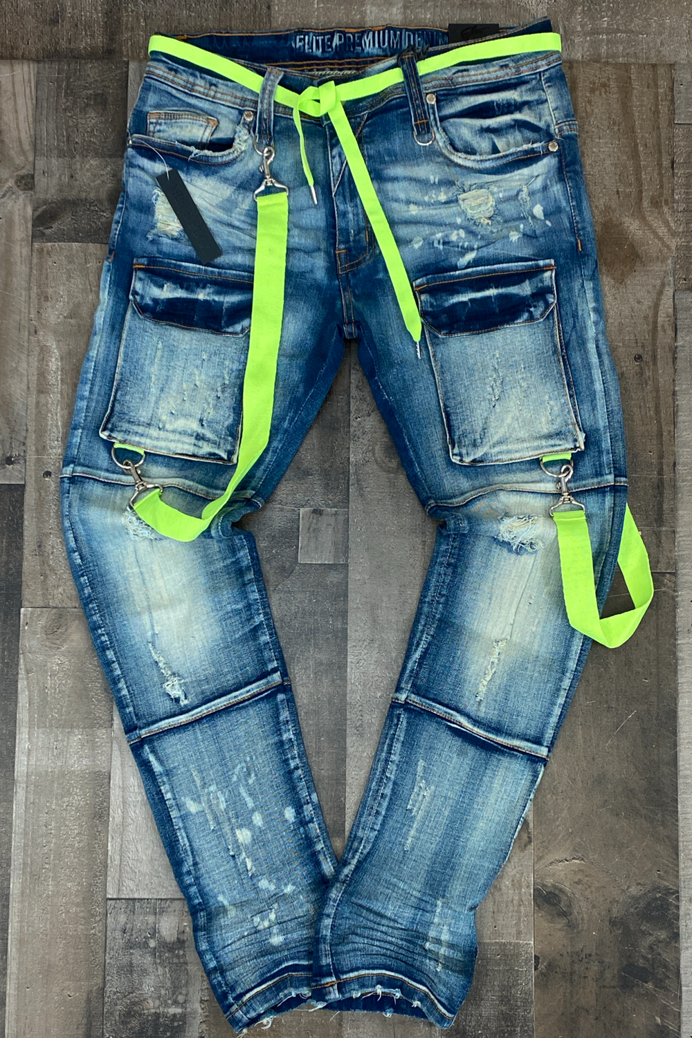 Elite- men’s cargo jeans (blue/highlight)