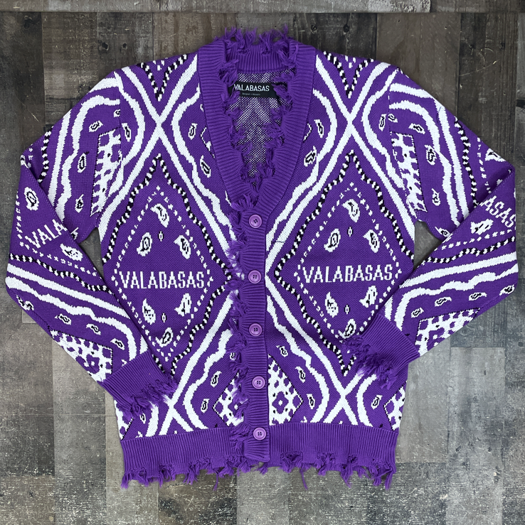 Valabasas- the pledge cardigan sweater (purple)