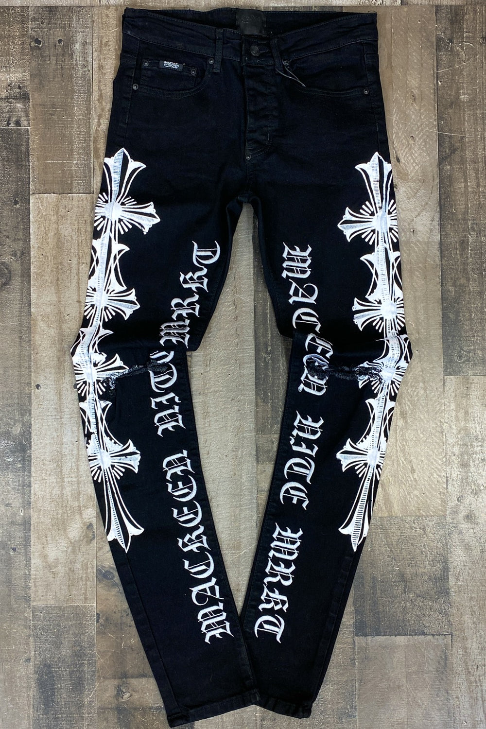 Mackeen- Lang embroidered jeans