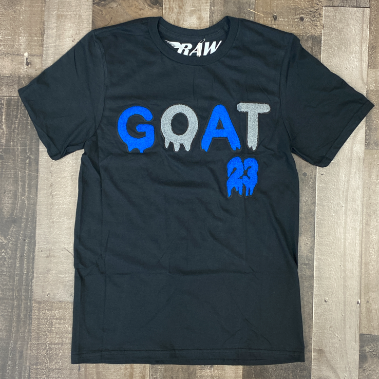 Rawyalty- goat 23 chenille patch ss tee