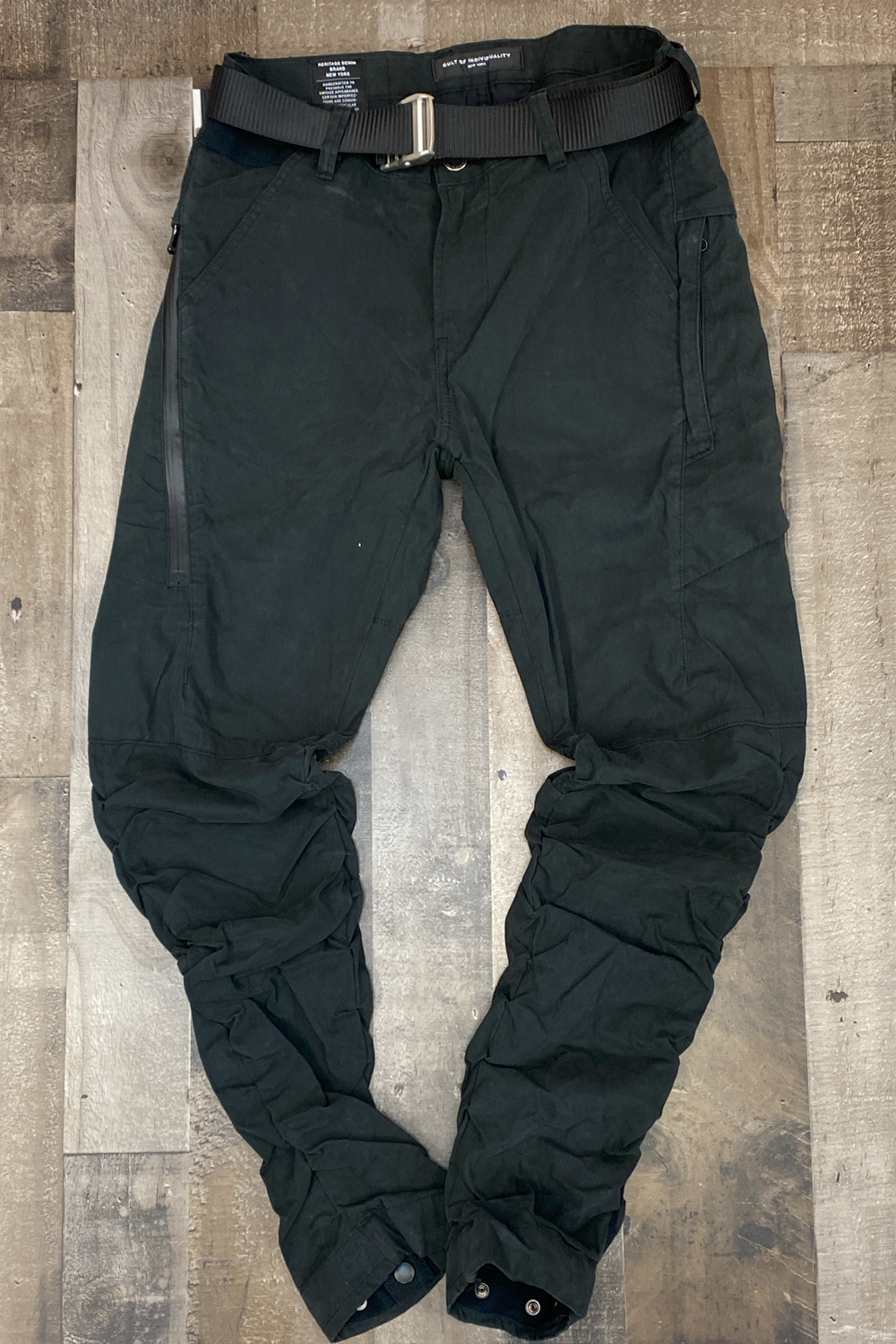 Cult Of Individuality- rocker cargo belted pants