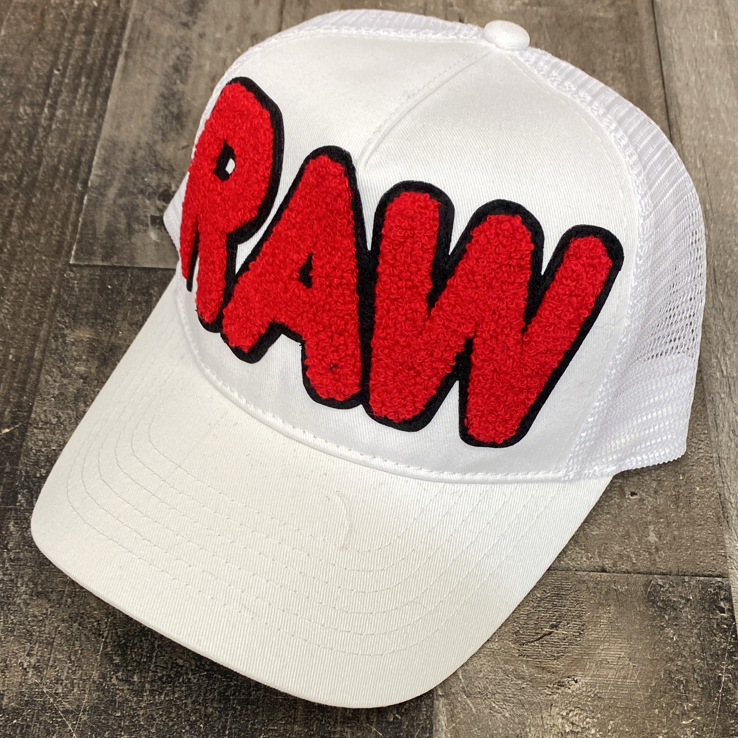 Rawyalty- raw bubble chenille patch hat
