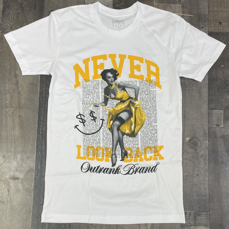 Outrank - never look back ss tee (white)