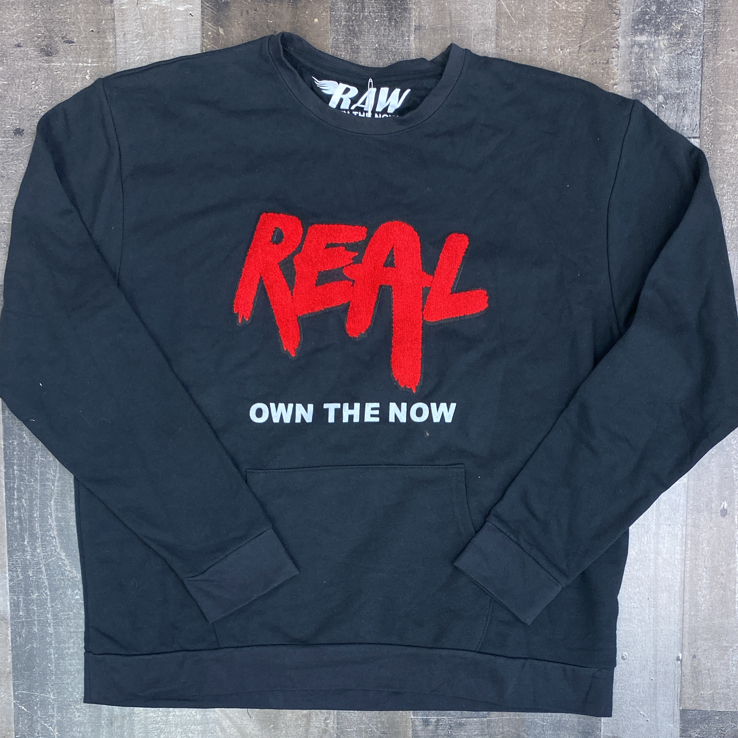 Rawyalty - real chenille patch sweatshirt